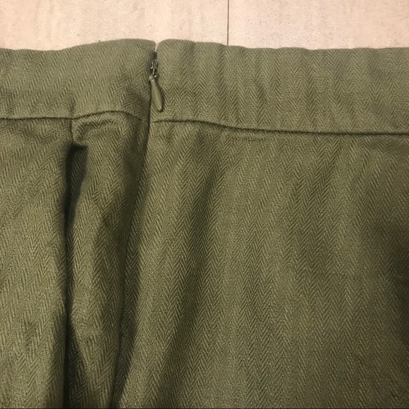 J. Crew Linen Crossover Short in Olive Green - Picture 4 of 6